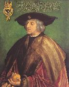 Albrecht Durer Portrat des Kaisers Maximilians I. vor grunem Grund oil painting reproduction